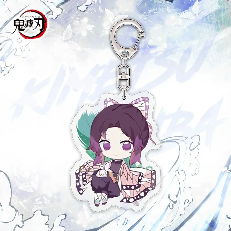 New Demon Slayer Agatsuma Zenitsu Tomioka Giyuu Kochou Shinobu Anime Two-dimensional Acrylic Pendant High-Quality Desktop Stand