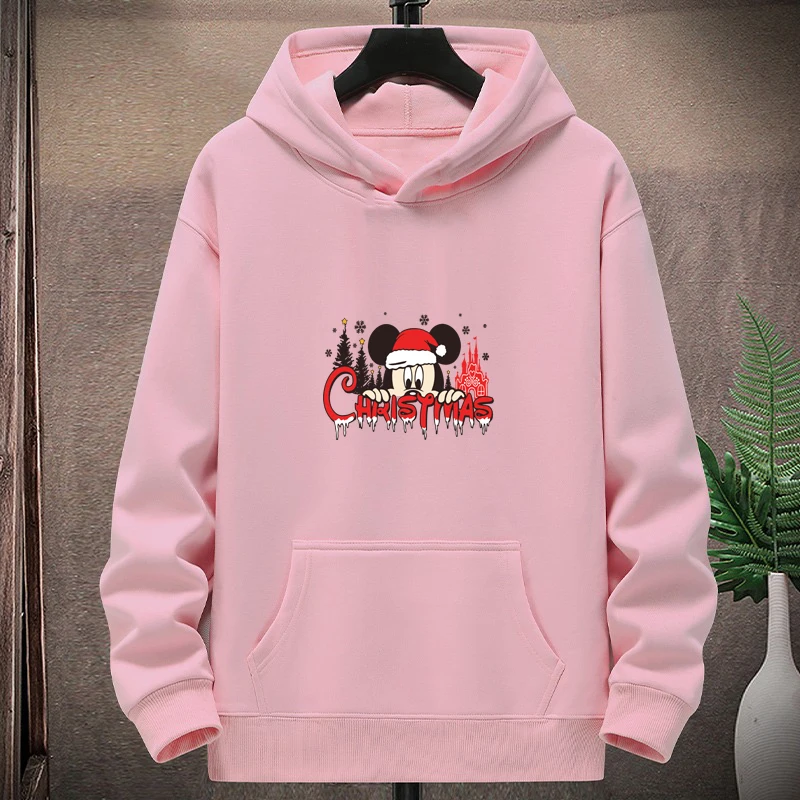 

2025 Disney Sports Sweater: Mickey Mouse Christmas Wreath Print, Comfortable And Cool To Exercise