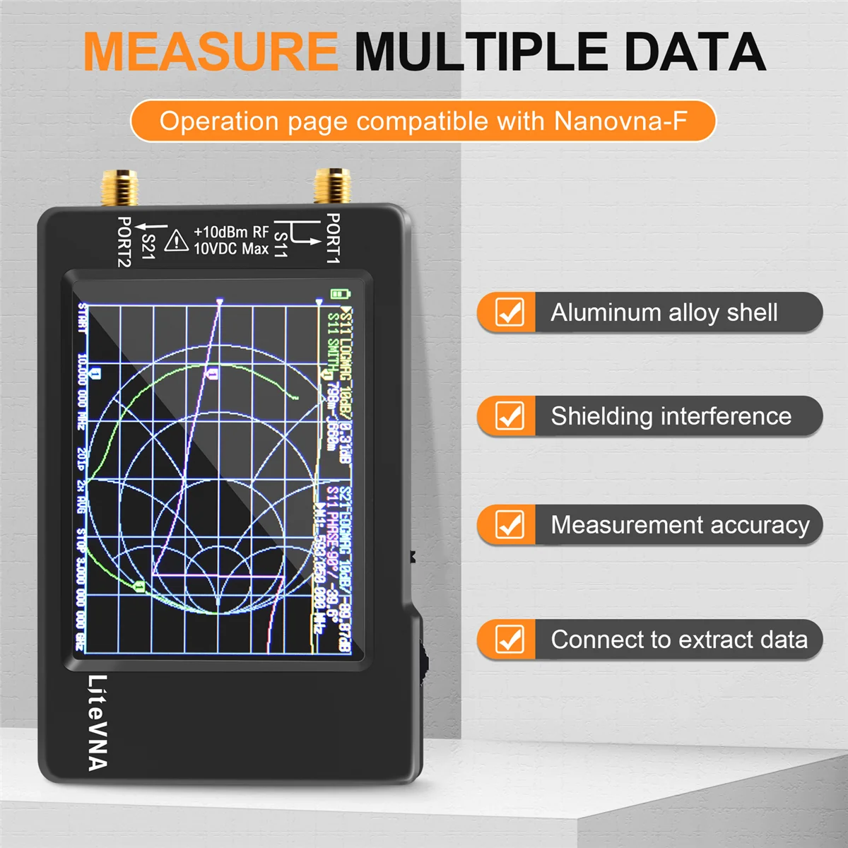 New LiteVNA 6Ghz VNA 2.8Inch LCDHF VHF UHF UV Vector Network Analyzer Shortwave Portable Antenna Analyzer with Battery