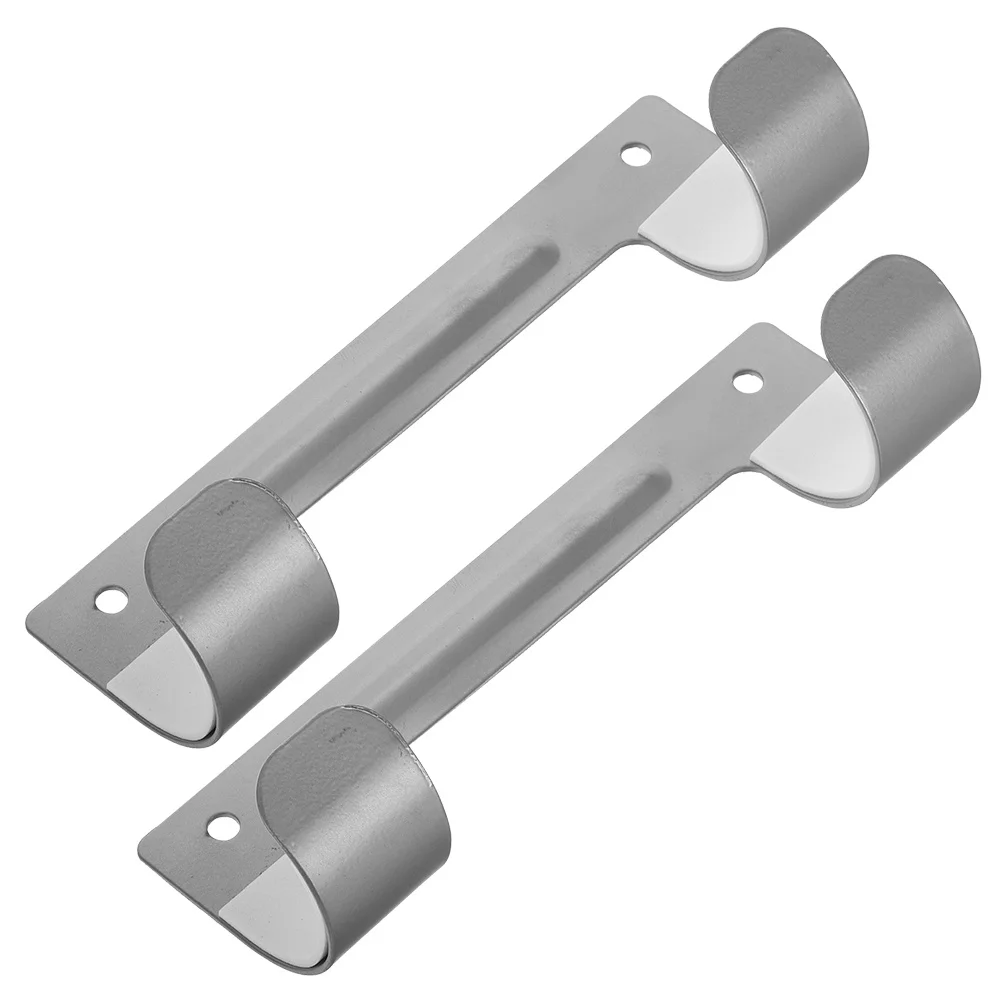 

2Pcs Wall Mount Ironing Board Rack Holder Anti-Slip Pad Iron Hanging Hook Organizer Laundry Room Storage Ironing Board Hook