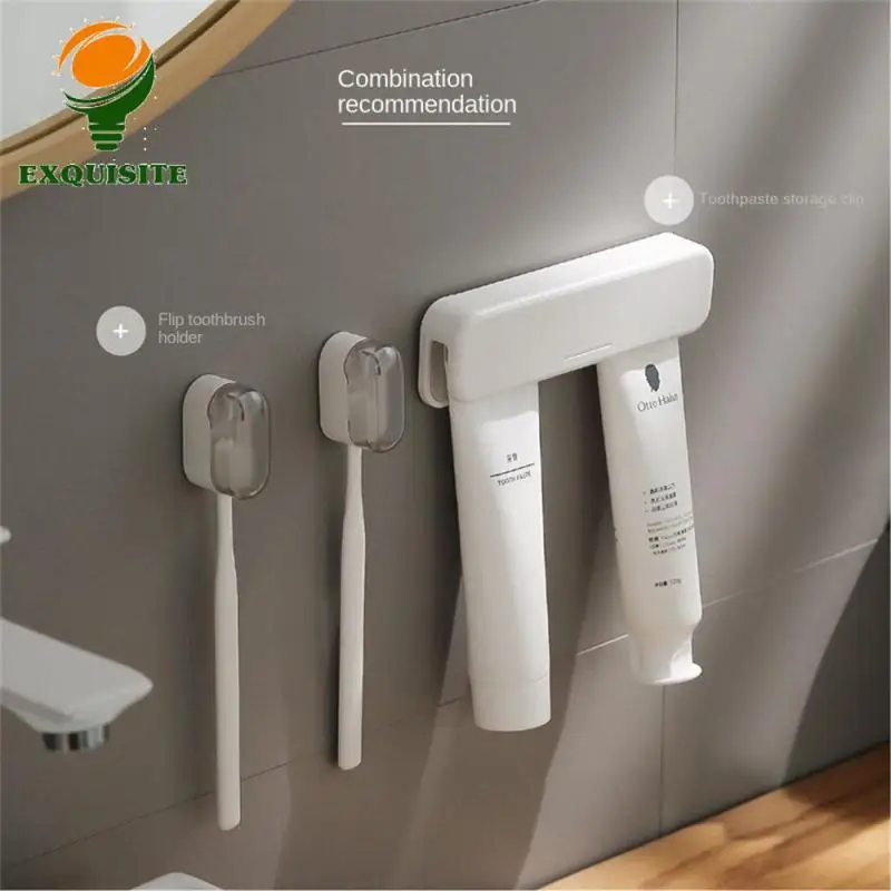 No Drilling Toothbrush Holder Stylish Design Dustproof Toothbrush Holder Easy To Install High Quality Bathroom Accessories