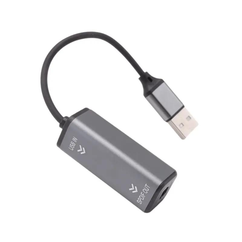 USB To Optical Audio Converter USB To SPDIF Adapter 24Bit/96KHZ Audio Adapter For Connecting Laptop To Soundbar