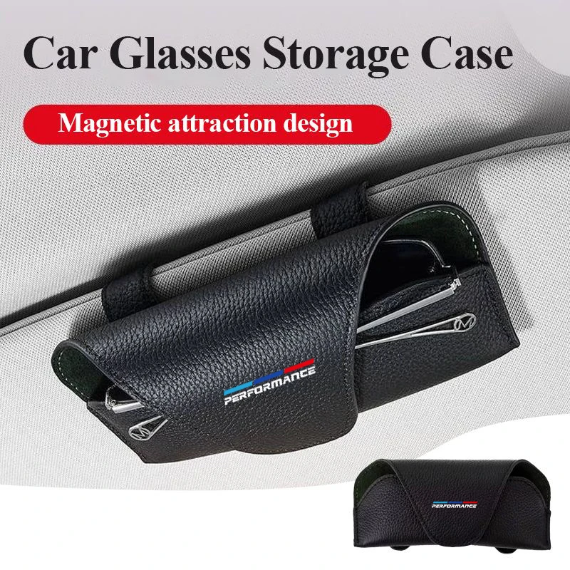 

Car Visor Storage Box Glasses Case Sunglasses Holder Clip Accessories For E46 E90 E60 F10 E39 F30 E36 F20 E87 E90 E70 E91 E3