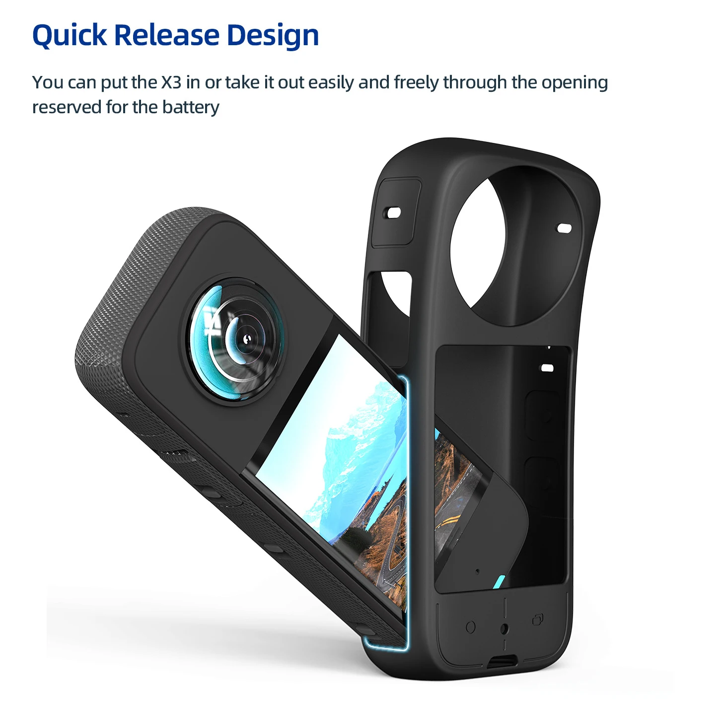 Для Insta360 X3 корпус силиконовый чехол 360 X3 защитные аксессуары