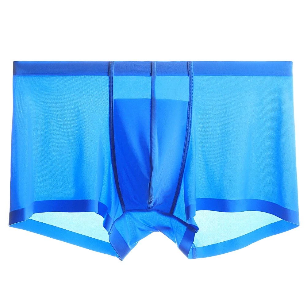 Men\\\\\\\'s Ultra-Thin Seamless Boxer Shorts Trunks Underwear Quick Dry Breathable Fabric for Daily Wear Size L to 3XL