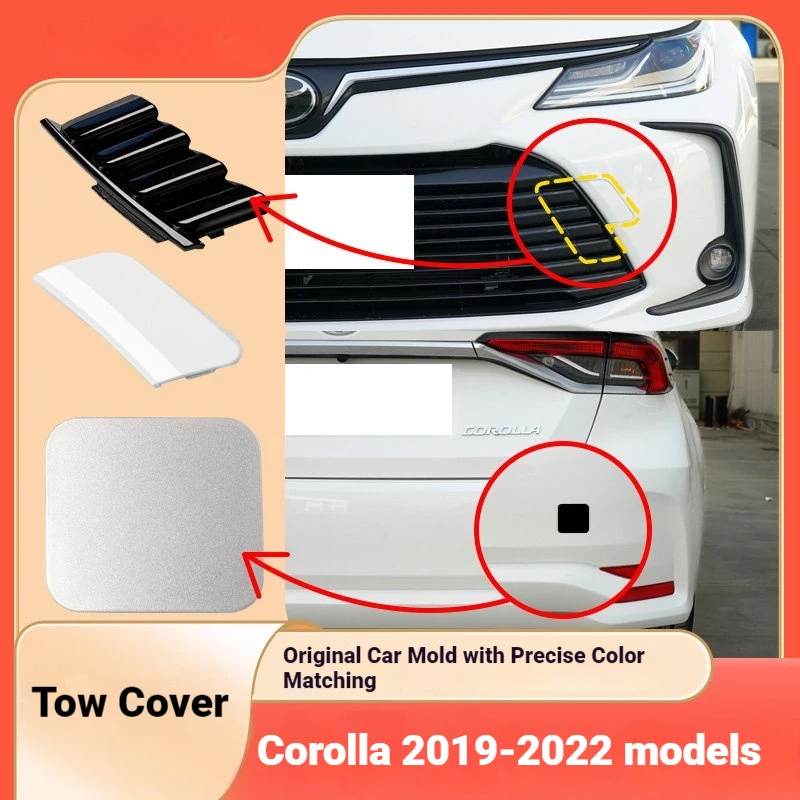 Applicable to 19-25 models of Corolla trailer cover middle grid grille front and rear bumper trailer hole cover heat dissipation