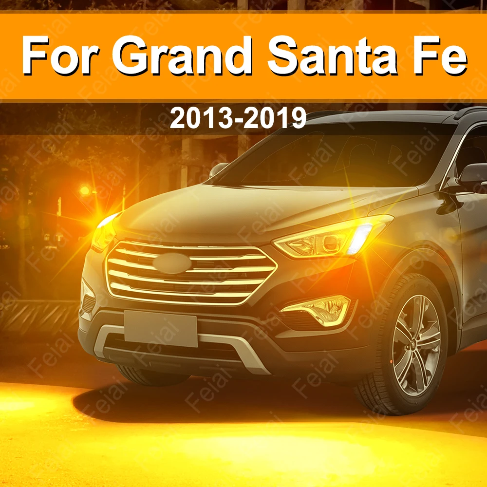 For Hyundai Grand Santa Fe Turn Signal LED Light Car Indicator Bulb Amber Grand Santa Fe Accessories 2013 2014 2015 2016-2019