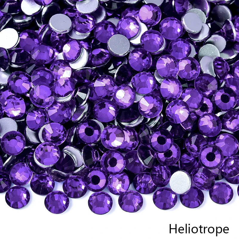 Bobohoo SS3-SS30 Cobalt-Violett Flachrückige Kristalle, Nicht-Heißfixierbare Strasssteine, Kristallglitzersteine für Nagelkunst, DIY-Bastelarbeiten und Dekorationen – Detail 7