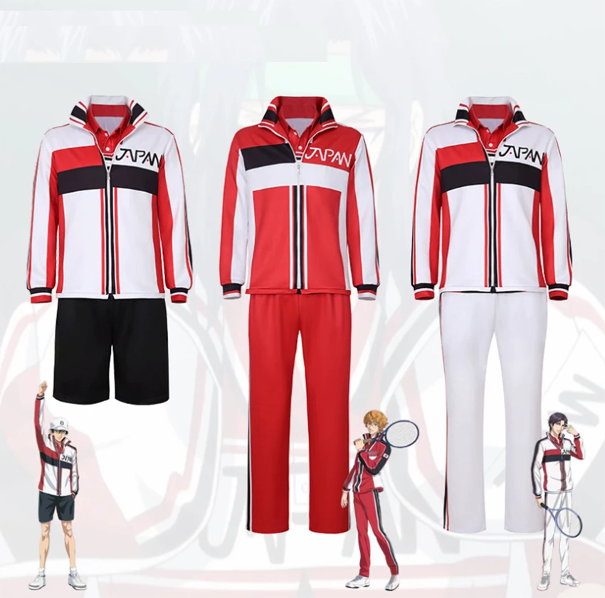 

Аниме Prince of Tennis Cos Tezuka Kunimitsu Fuji Syusuke Ryoma Echizen Косплей Костюм Спортивная одежда Команда Теннис Тренажерный зал Костюм Мужчины Мальчики