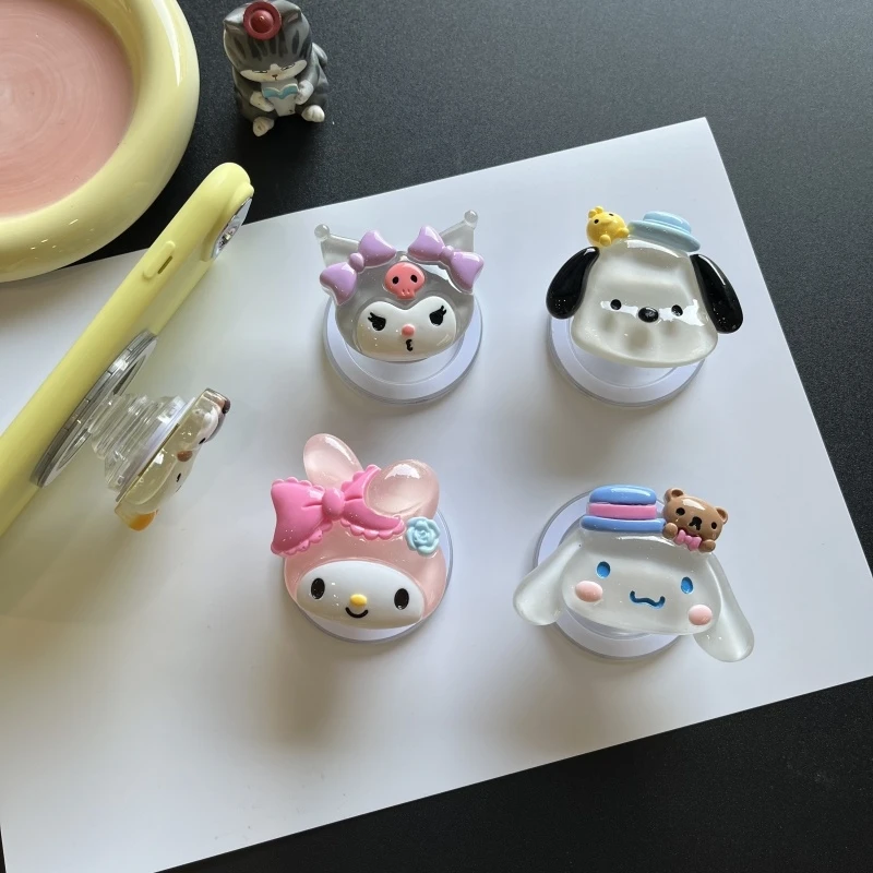 Sanrio Kuromi Melody Pochacco Per Magsafe Telefono Magnetico Griptok Grip Tok Stand Per iPhone Supporto di Ricarica Wireless Pieghevole
