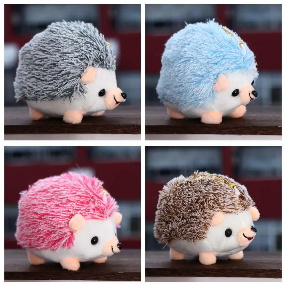 Cartoon Birthday Gifts Animal Hedgehog Key Chain Ornament Stuffed Toys Plush Dolls Animal Plush Toy Plush Keychain