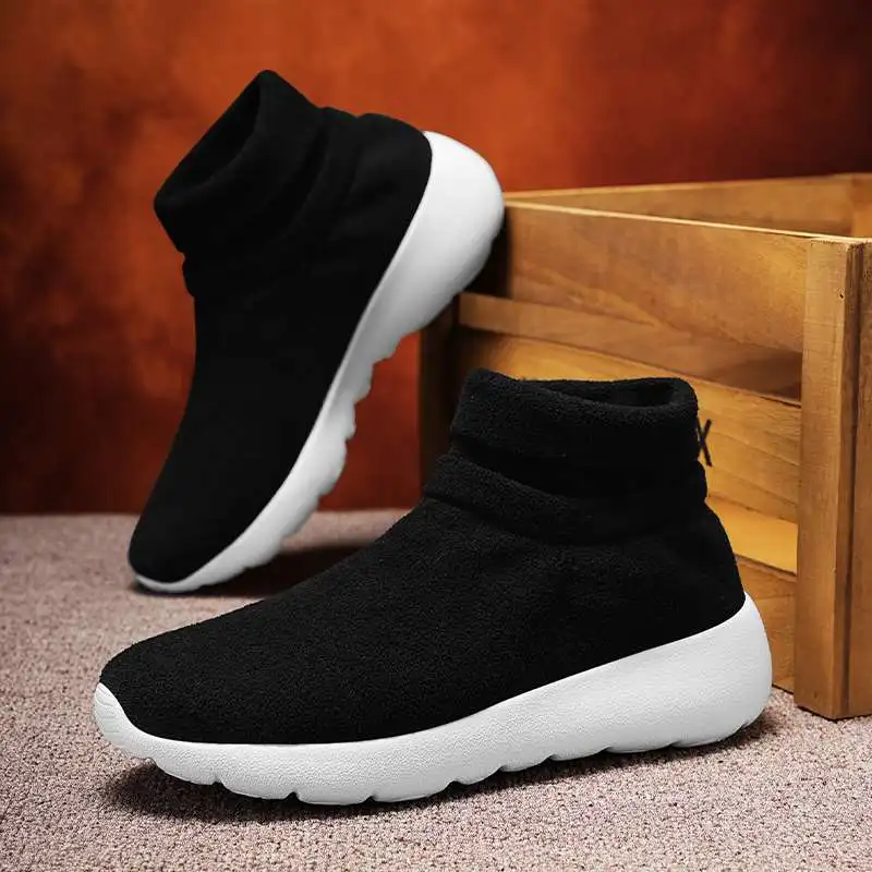 MWY Classic Black Socks Runing Shoes Men High Sock Trainers Casual Shoes Lightweight Sneakers Men zapatillas hombre Szie 38-46