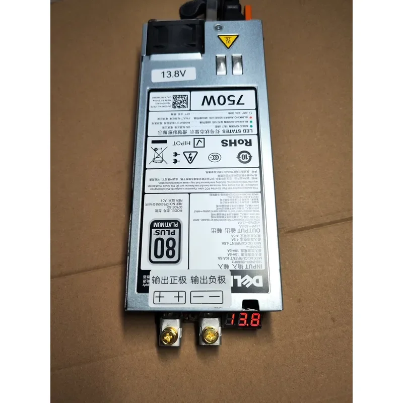 for Dell Server 13.8V 750W Power Supply Automotive Programming PSU Disassembly Unit