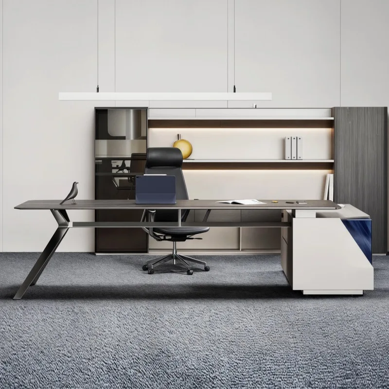 CEO Desk,Boss Table,Creative Boss , High-End German-Style Designer , Simple Modern Office Desk For General Managers And Executiv