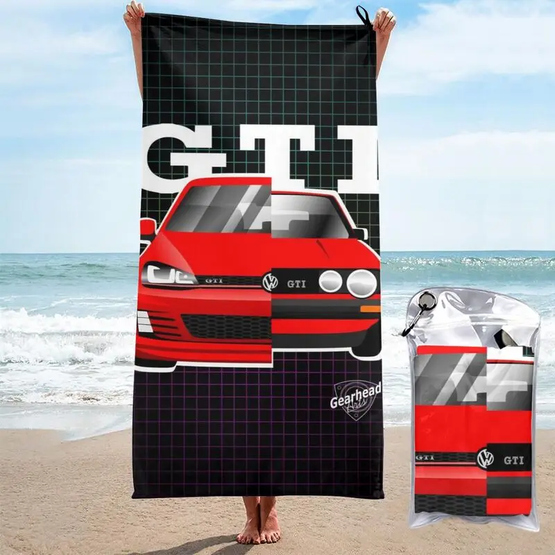 Golf Gti Mk2 Quick Dry Towel Large Wrapped Lightweight Good Quality