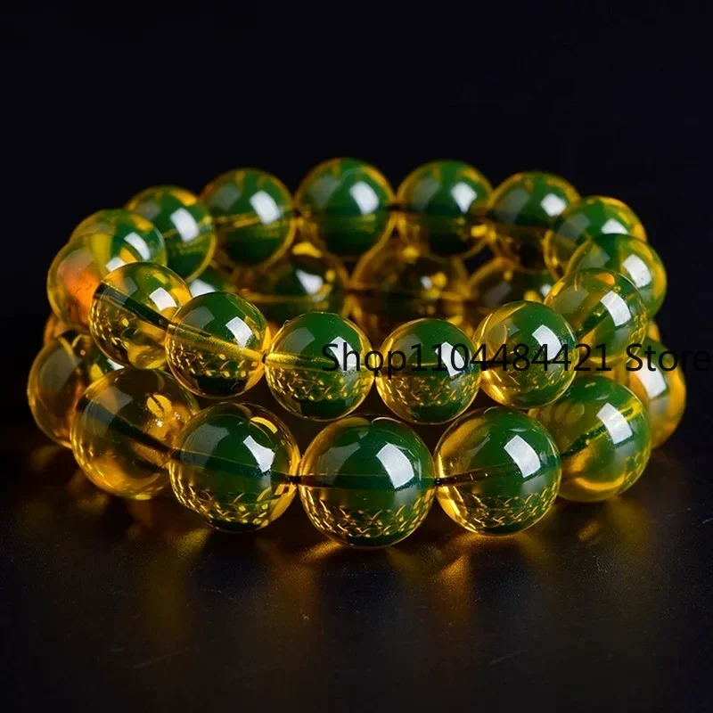 

Браслеты из натурального янтарного воска Lanpo, бусины из натурального пчелиного воска, янтарные бусины, браслет с одним кольцом, браслеты для мужчин и женщин, парные браслеты