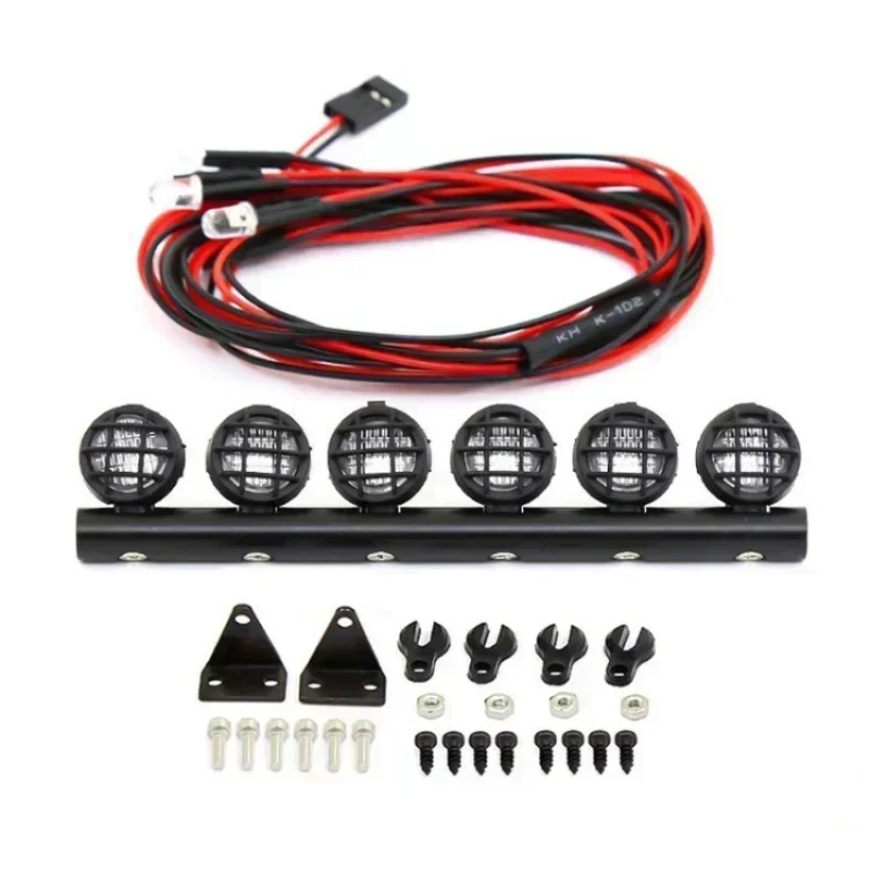 Bagagerek Lamp Spotlight Carrier Daklicht Koplampen Voor RC Model Klimmen Auto DIY Accessoires Upgrade Onderdelen