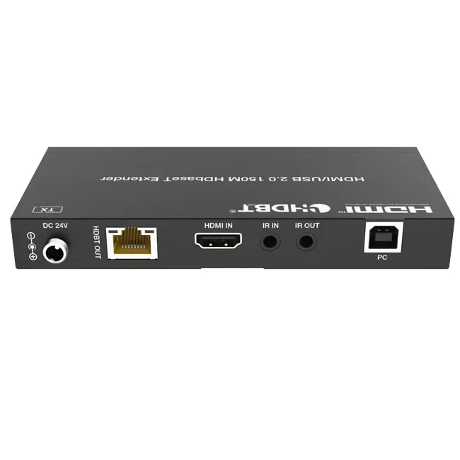 موسع HDMI HDBaseT بسرعة 18 جيجابت في الثانية حتى 150 مترًا مع إشارة تحكم IR ثنائية الاتجاه USB 2.0 وUSB KVM Signa يدعم POC #3