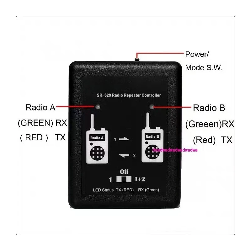 Original SR-629 Duplex Repeater Controller Cross Band SR629 for Walkie talkie Two Way Radio Relay Controller Relay Box
