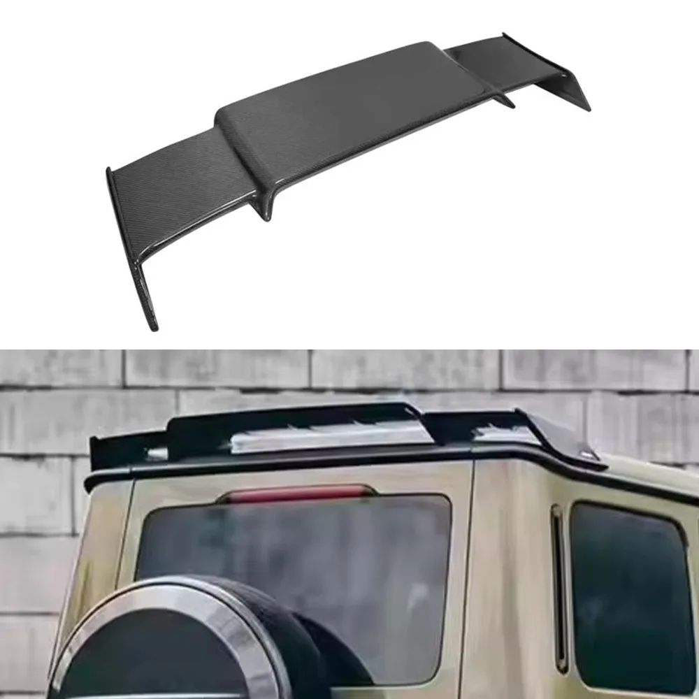 

For Mercedes Benz G-Class W463 W464 G350 G500 G63 Babos Genuine Dry Carbon Fiber Top Wing Fixed Wind Tail Spoiler Trunk