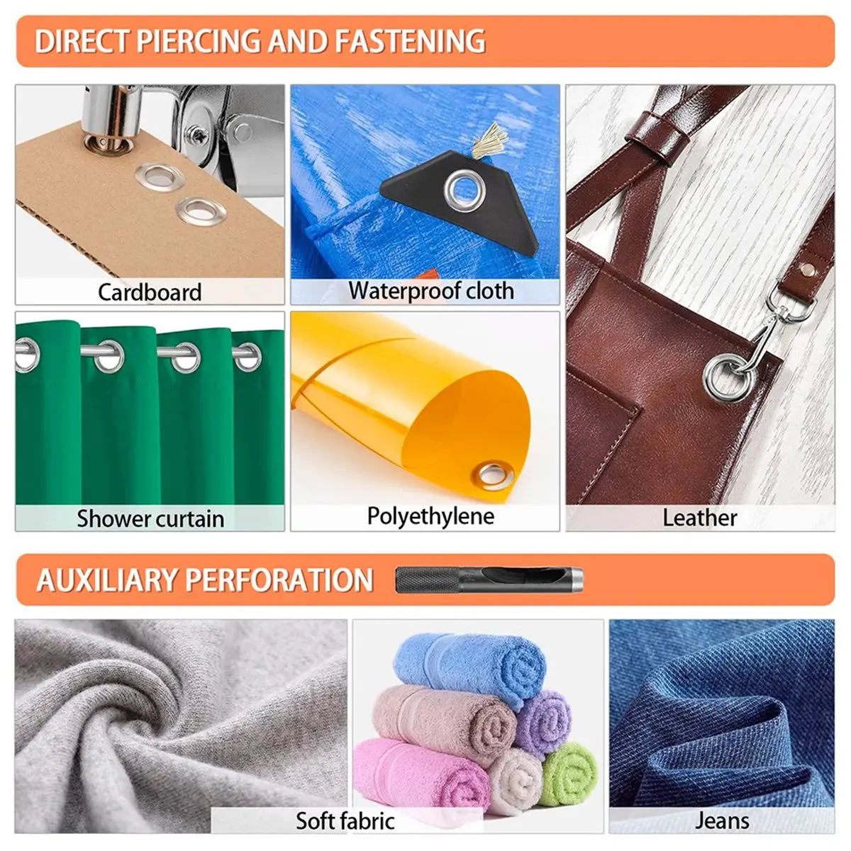 Best sales 2026 Grommet Pliers Kit 10mm - Handheld Eyelet Punch Plier Set for Leather, Canvas, DIY Clothing & Tarp Rings