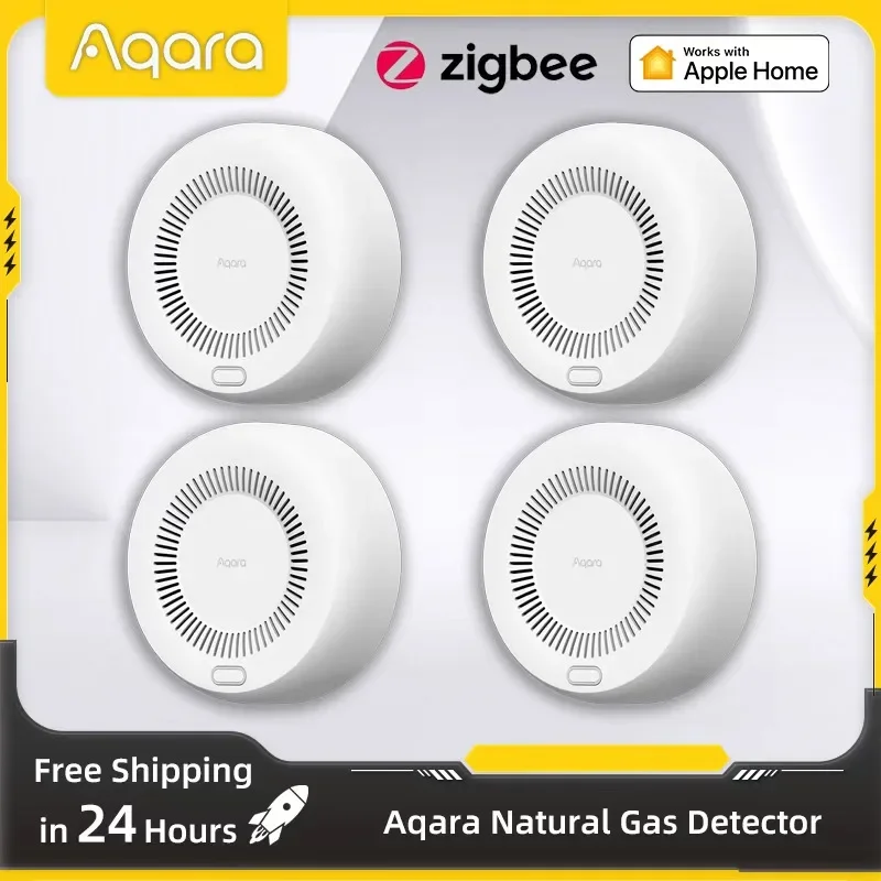 Aqara Natural Gas Detector Smart Gas Leak Alarm Zigbee 3.0 Intelligent Linkage Home Security Compatible with Xiaomi Homekit APP