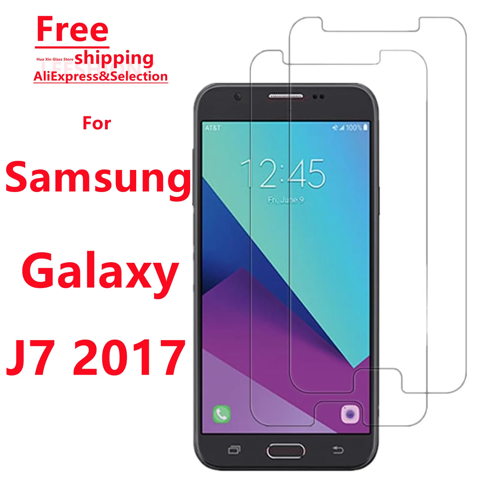 Protector de pantalla de vidrio templado para Samsung Galaxy J7 2017 - Protección para smartphone compatible con la serie Samsung Galaxy J7 2017