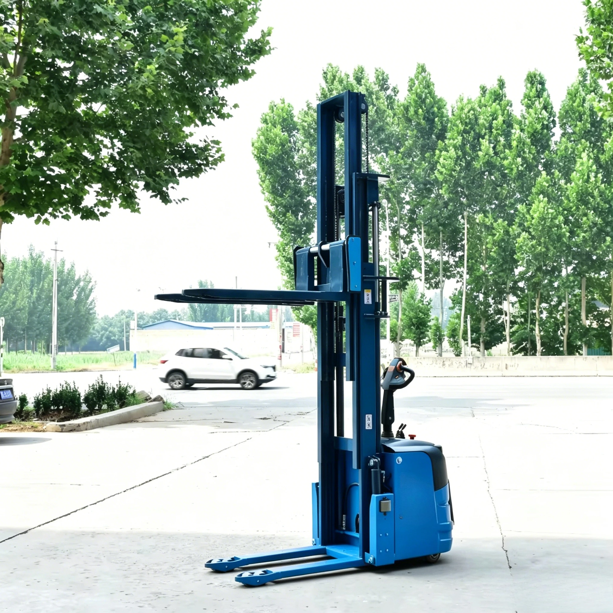 Customized 2.0 Ton Orange Stacker with Intelligent Control Easy Operation Safety Sensors Reduce Workplace Risks