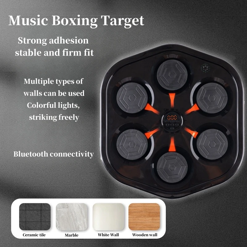 Bluetooth Smart Boxing Machine Home Music Wall Target Indoor Reaction Target Adult Electronic Target Portable Boxing Target