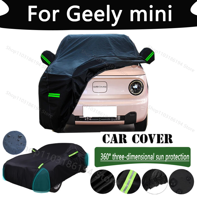 

For Geely mini Outdoor Protection Full Car Cover Snow Covers Rainwater Sunshine Dustproof Scratches Car Cover