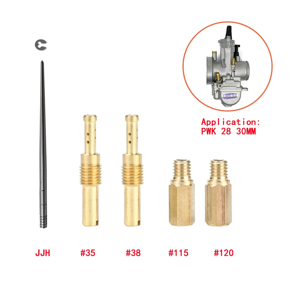 For Keihin Pwk Carburetor 28 30 32 34 36 38 40 42mm Repair Rebuild Kits Set Main jet Pilot-jet Oil Needle Carburadores Slow jets