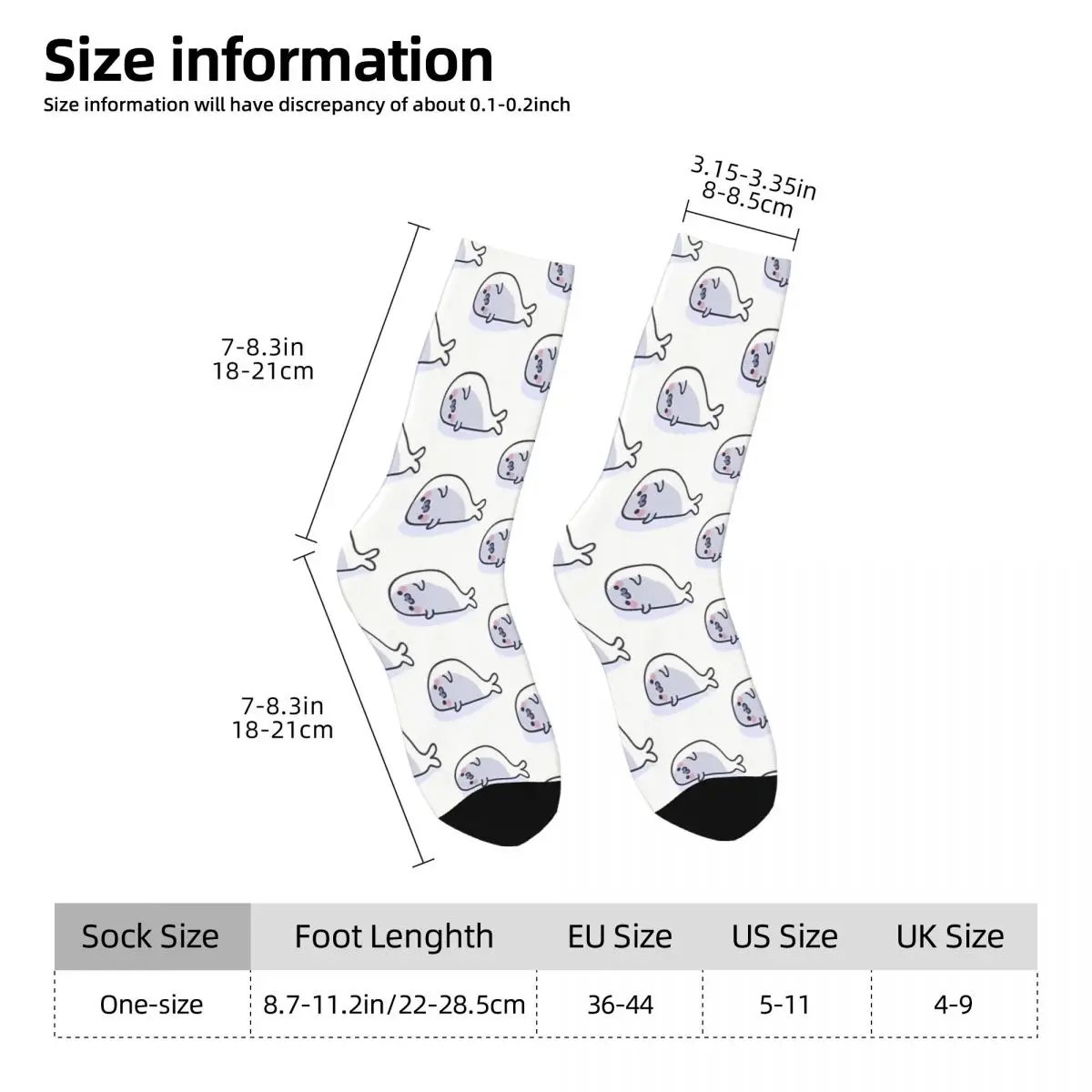 Lazy Seal Sock Printed Man Polyester