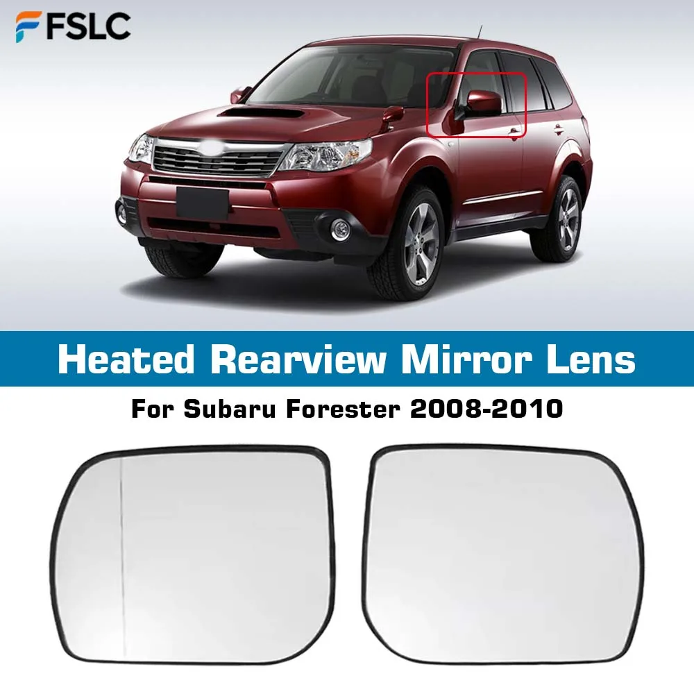 

⭐Genuine⭐ Heated Rearview Mirror Lens For Subaru Forester 2008-2010 Cars Accessories Mirrored Glass Replace Heated Lens