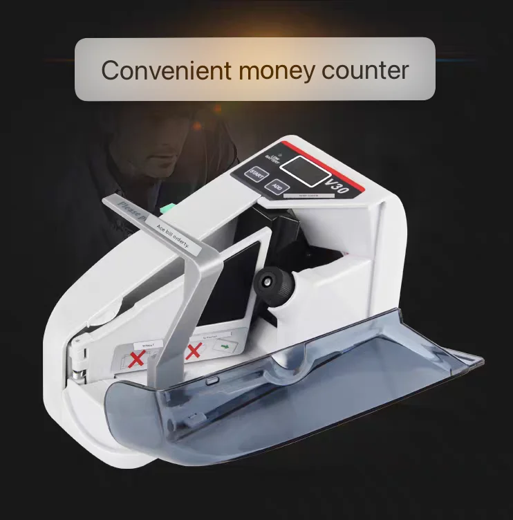 

V30 Мини Портативный Удобный Калькулятор Валюты Машина для подсчета денег Счетчик банкнот