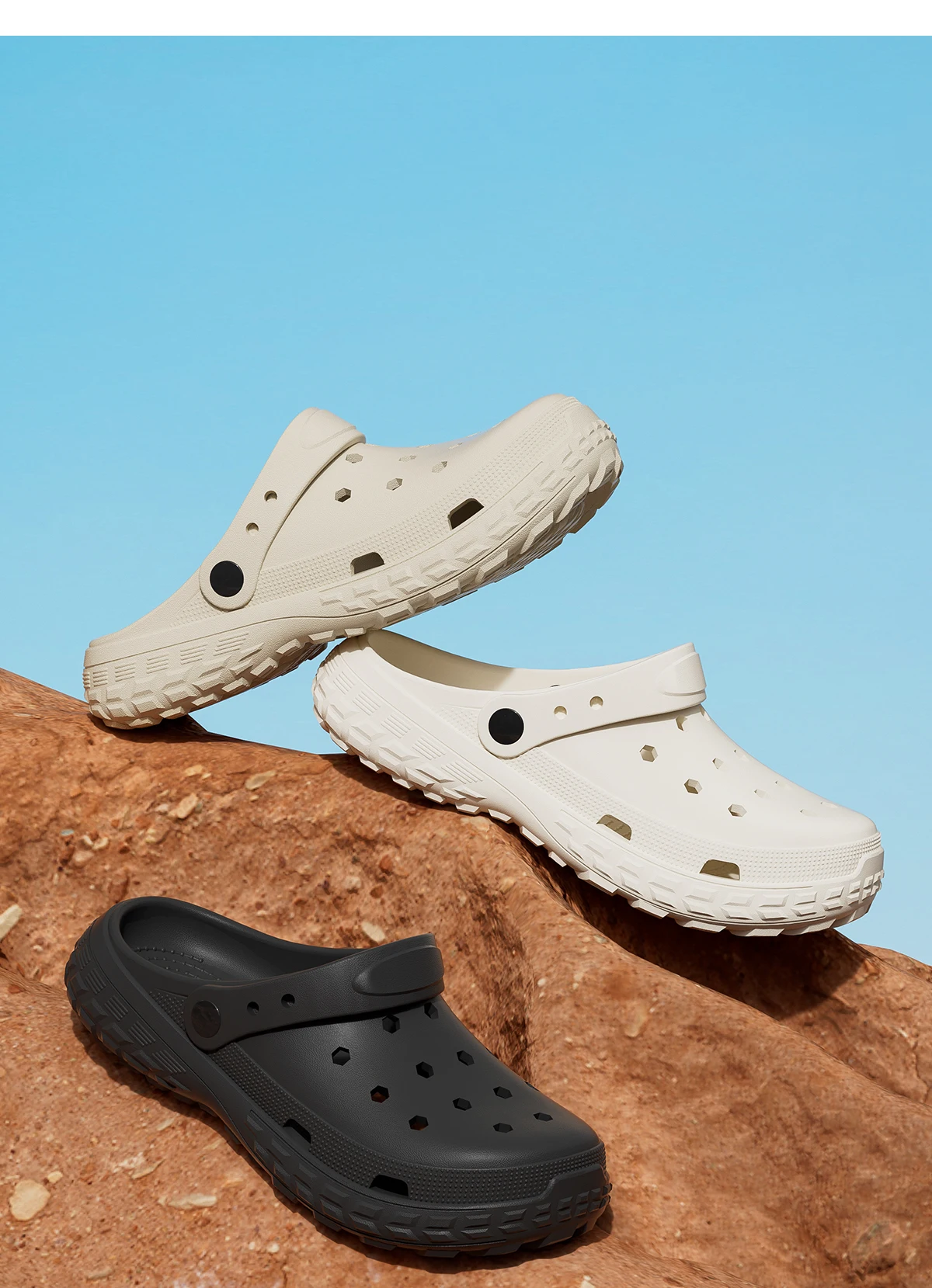 EVA Unisex Lochschuhe Strand Dicker Boden Outdoor Hausschuhe Bequeme atmungsaktive Hausschuhe – Detail 3