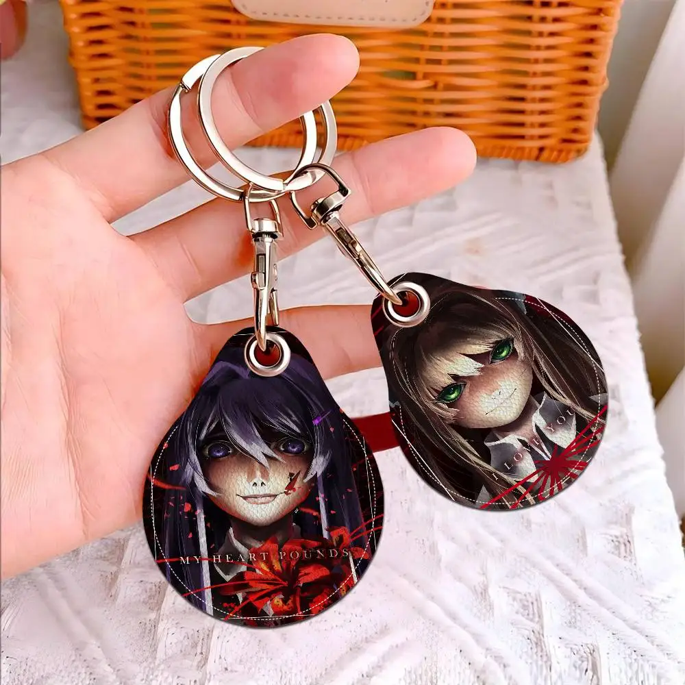 

Винтажный брелок-держатель для карт Doki Doki Literature Club в форме капли воды, для пропускных, лифтовых и сенсорных карт, с защитой от размагничивания