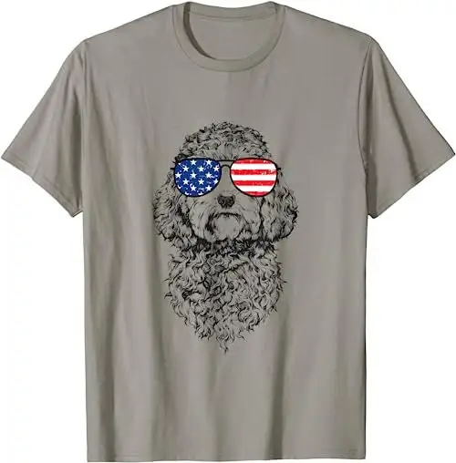 4Th Of July Cockapoo Doodle Dog Patriotic Usa Sunglasses T Shirt Sweat 15941