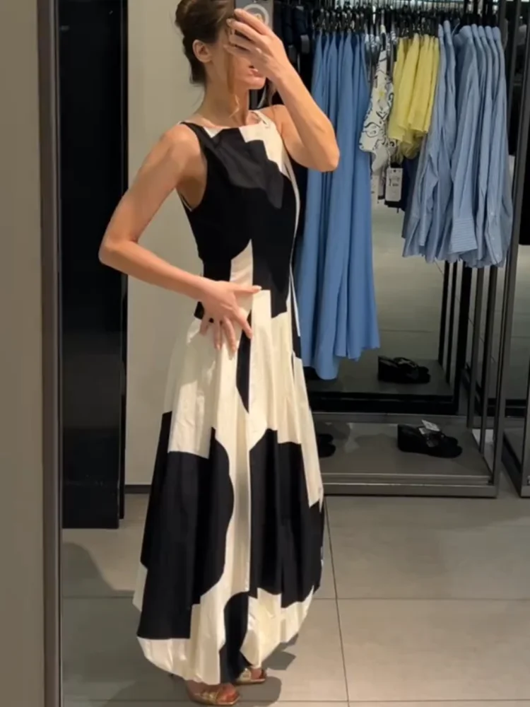 Polka Dot Balloon Shaped Dress Sleeveless Slimming Flower Bud Women Fluffy Long Dresses Elegant O-Neck Female Gown Robes Summer - AliExpress 200000345 Polka Dot Balloon Shaped Dress Sleeveless Slimming Flower Bud Women Fluffy Long Dresses Elegant O-Neck Female Gown Robes Summer - AliExpress 200000345