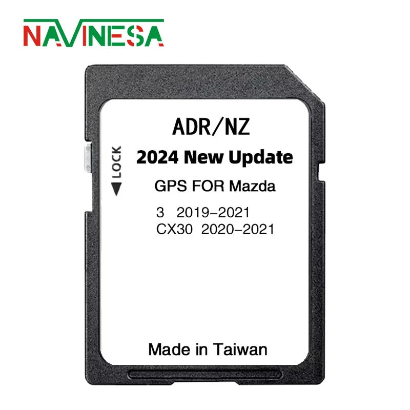 Australia New Zealand Car GPS for Mazda 3 CX30 2019-2021 Vehicle Navigation Upgrade Map SD Card 2024 with Anti Fog Reaview