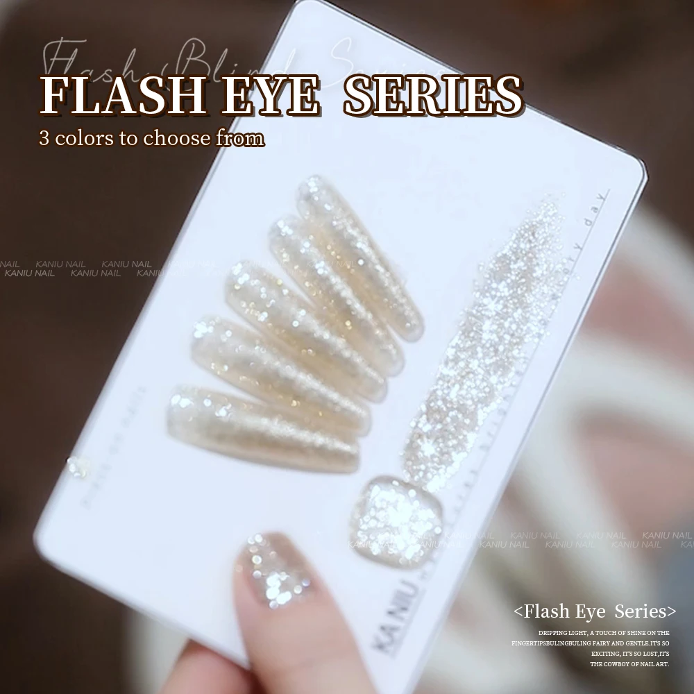 Kaniu 12ml glitter gel unha polonês verão prata brilhante espumante unha polonês semi-permanente uv gel arte do prego manicure verniz