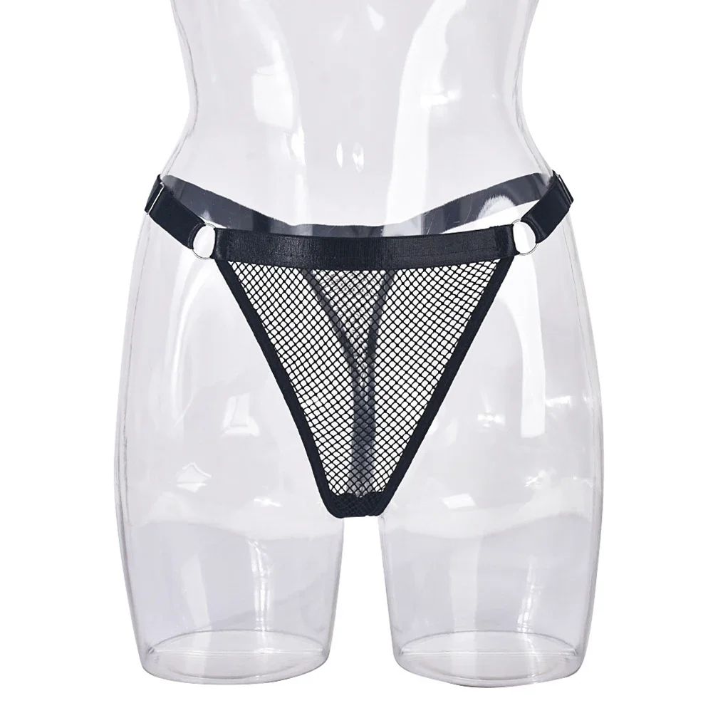 Brief Comfortable Briefs Fishnet Briefs Casual Style Female Home Casual Medium Elasticity Mid-waist Perspective