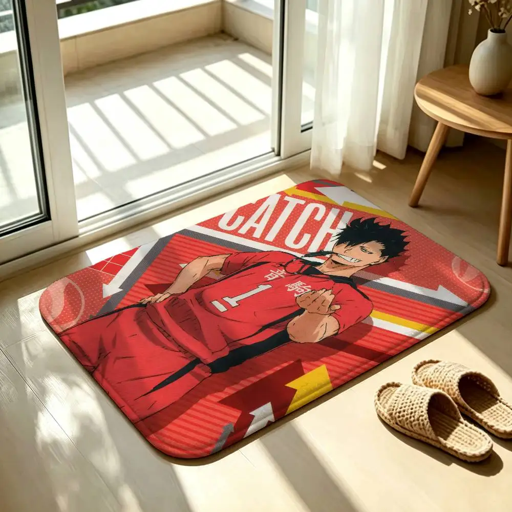 T-Tetsuro K-Kuroo Floor Mat Soft Non Slip for Entry Door Bathroom Indoor Home Decorative Carpet