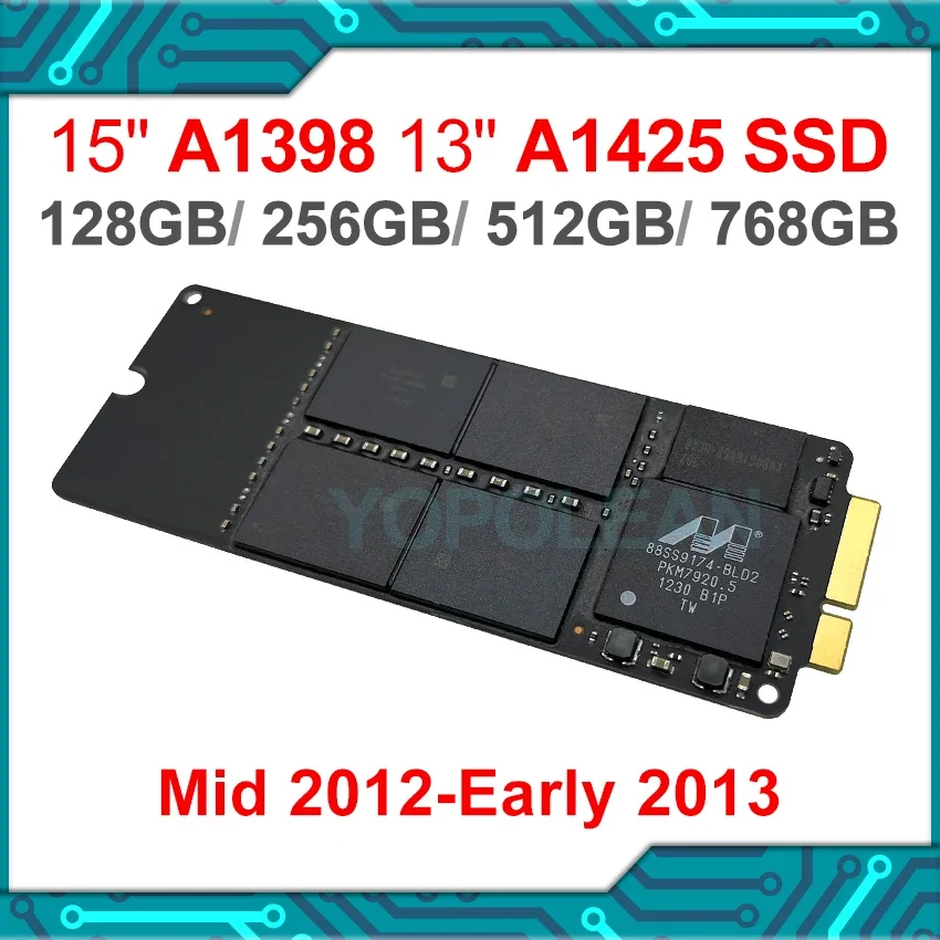 Original Lapotop SSD Solid State Drive for Macbook Pro Retina 13