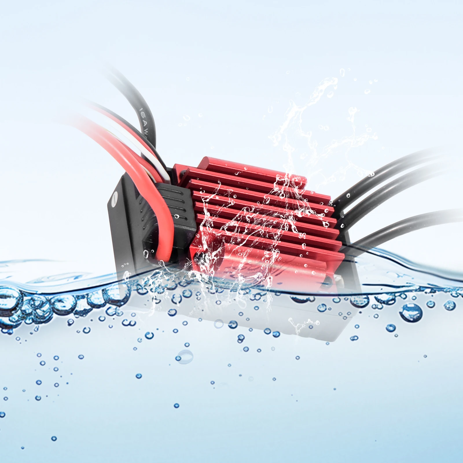 مقاوم للماء 35A 60A فرش ESC وحدة تحكم في السرعة الكهربائية الغبار واقية 2-3S ل 1/8 1/10 1/12 RC سيارة الزاحف RC قارب