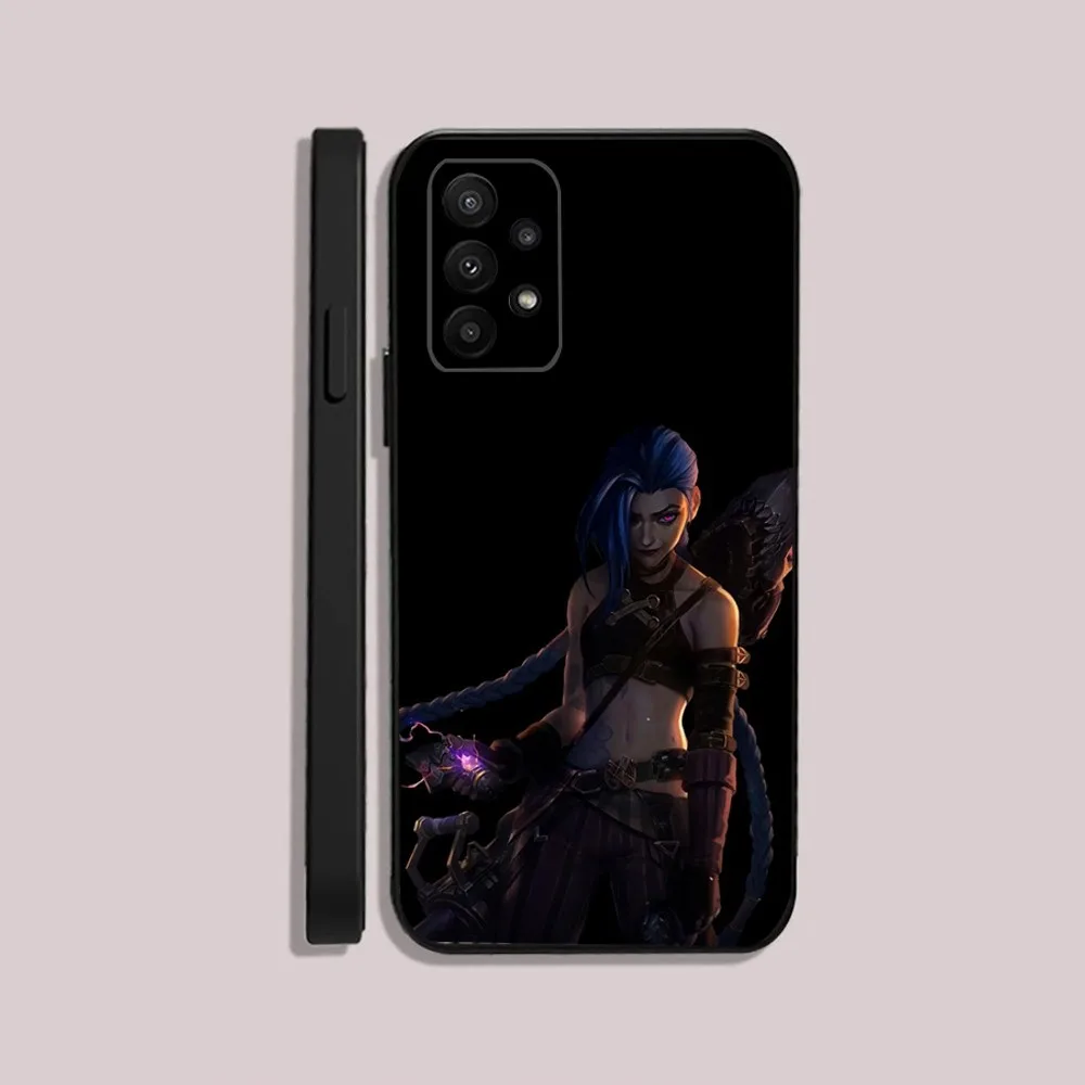 L-League of L-Legends L-LOL Jinx Phone Case For Samsung S24,23,22,30,21,10,9,Ultra,Plus,Lite,FE,5G Black Soft Case image 4