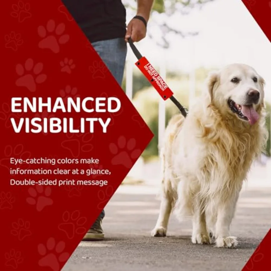 أحتاج إلى مساحة لا تقترب مقود الحيوانات الأليفة للكلاب، غلاف مقود مضحك لمحبي الكلاب الأليفة، هدية باللون الأحمر