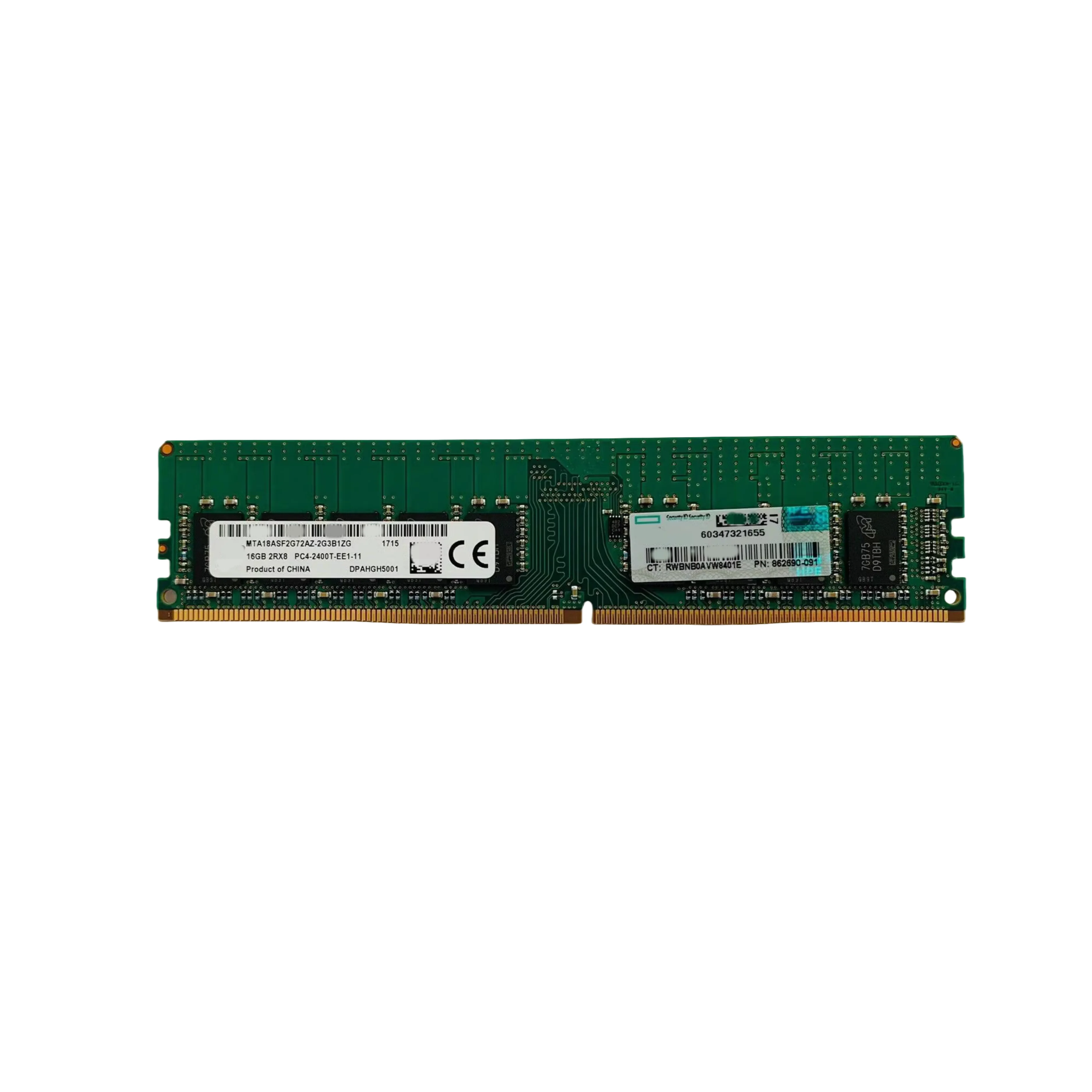 

862976 -B21 862690 -091 869538 -001 16 ГБ 2RX8 PC4-2400T-E