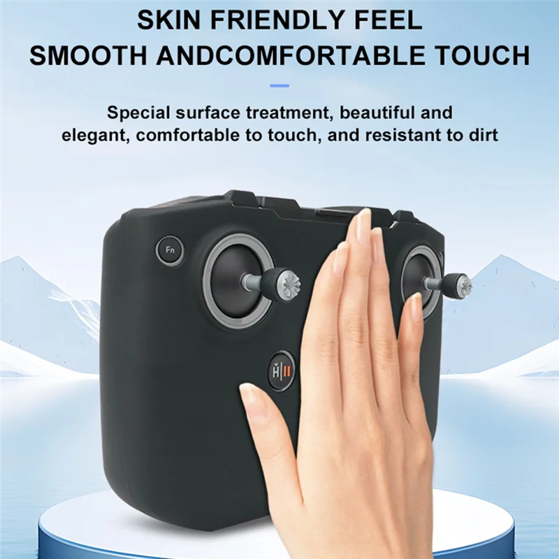 -ESTR غطاء وحدة التحكم عن بعد المقاوم للصدمات لـ RC-N1/N2/N3 لـ DJI FLIP/AIR 3S/NEO أسود