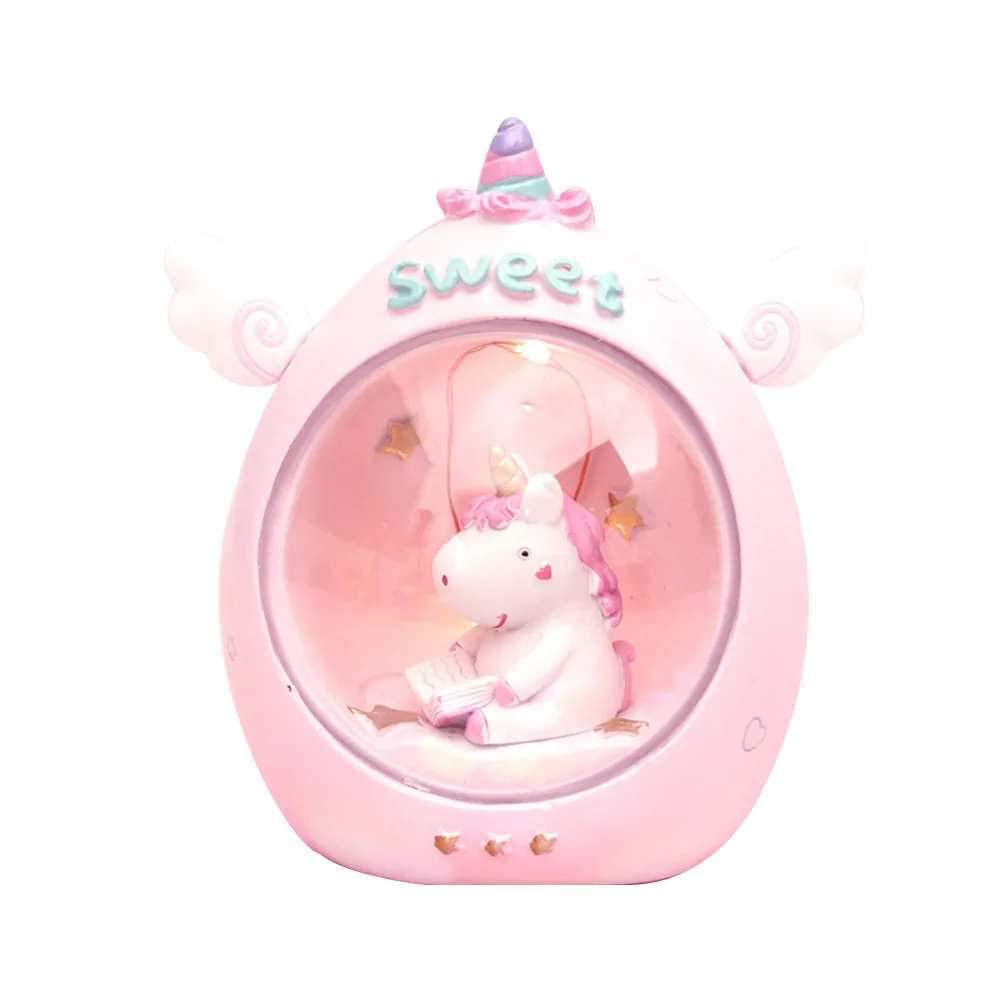 

Unicorn Night LED Cartoon Lamp for Kids Bedroom Led Unicorn Lamp Decor Breastfeeding Warm White Color Small Night Lights