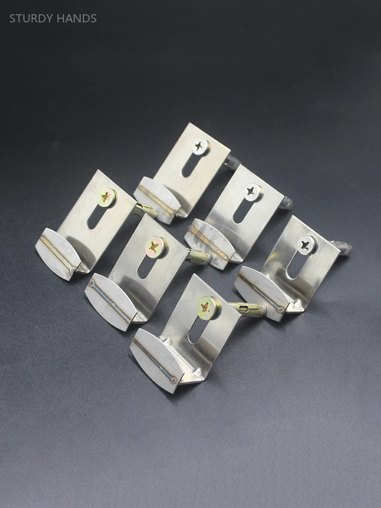 10pc Ceramic Tile Hanging Bracket Stainless Steel Corner Welded Stone Hook Home Wall Hook Ceramic Tile Fixed Connection Fastener